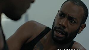 I’m no god, but curly Jordan Jameson worships my huge interracial cock!