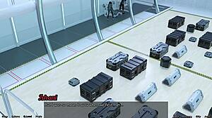 stranded in space, the alien plans to fuck the busty indian milf in this cartoon