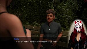 Rough College Babe In Cartoon Outdoor Public Sex With Brunette Skirt Game Action