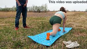 Stranger at training turns into a wild nympho for outdoor gay blowjob action!