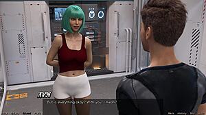 Checking on the hot doctor in space.