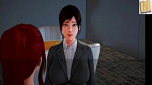 I love watching this blonde with big ass and small tits in cartoon hentai alongside redhead erotic anime.