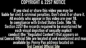 teal conrad slips on bunny ears for softcore tease