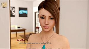 inside jennifer 62, playing the game with hentai anime