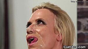 i shot sperm on her face and she swallowed it all