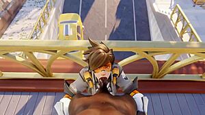 i can't stop staring at these big tits and ass in overwatch pmv, the curves bouncing wildly as she rides hard. hdpornvideo.xxx
