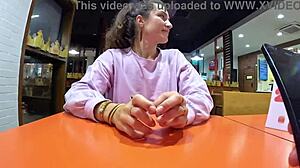 My Step-Brother Controls My Lovense in Public While I Play with Him Outdoors