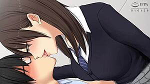 My student offers sexual favors in this hentai.