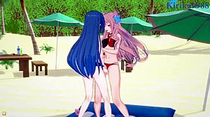 Tsubasa And Maria In Intense Futanari Sex Scene From Symphogear Hentai