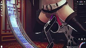 2B from Nier Automata in hentai action