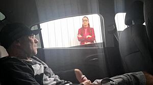 Experience risky public masturbation outdoors for a student who enjoyed the sight.