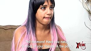 shy venezuelan 18 passes porn casting and enjoys riding and licking.