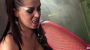 Brunette Vampires In Cosplay Costumes And Shoes Penetrate Tight Pussies With Huge Dildo. They Reach Intense Orgasms Together.