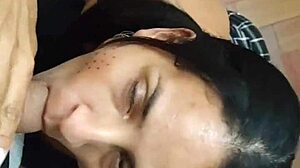 latina milf blows small cocks in double amateur party