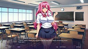 Emotional bondage threesome in hentai game