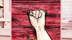 In the anime game, I wake up next to my yandere neighbor. She's intense and captivating in episode one.