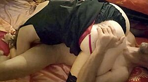 french slut bent over in satin, wanna watch?