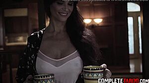 Teen and Milf Get Taboo Threesome