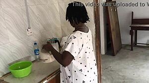 Kitchen freestyle sex with the sexy house maid? Let's get wild!