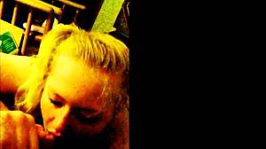 Big tits blonde with pigtails and lipstick dominates blowjobs and handjobs till cumshot