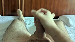 soft jerk off solo in bed with close up cock before nap!