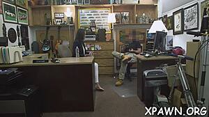 sexy harlot does not shy away from fucking bent over in shop with shy competition amateur prostitute contest doggystyle sex action unfolding wildly