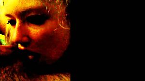 Big tits blonde with pigtails and lipstick dominates blowjobs and handjobs till cumshot