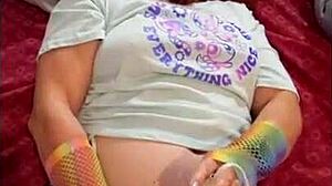 hotwife steffi masturbates in lingerie with toys