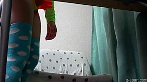 Japanese upskirt shows cameltoe 😏