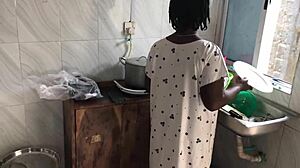 Kitchen freestyle sex with the sexy house maid? Let's get wild!