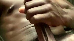 Horny Amateur Strokes Monster Cock While Moaning Dirty Talk