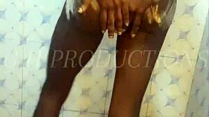 Skinny Teen Slut With Small Waist And Natural Tits Gets Fucked Hard In Standing Doggy In The Shower