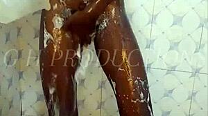 Skinny Teen Slut With Small Waist And Natural Tits Gets Fucked Hard In Standing Doggy In The Shower