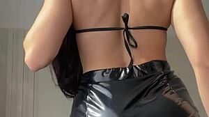 Bossy Latina Cop Humiliates Addicted Jerk with Guided Handjob