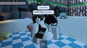 Liz gets pounded doggystyle on nudist beach by fan with monster cock! 🍆🏖️