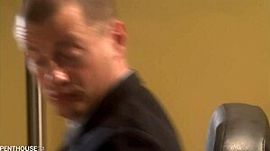 PenthouseGold com luscious Latina boss Dee licks pussy then doggystyle fucks employee in office.