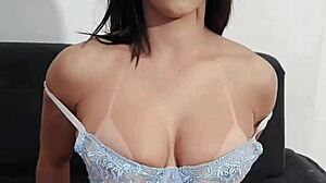 Hot latina babe val seduces with big tits