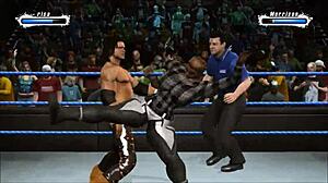 hey marrisa you're going down against john morrison in this wild wrestling match