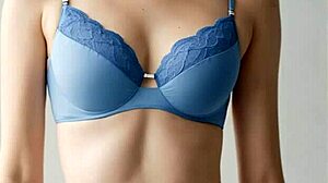 Cute professional lingerie models barefoot in panties and underwear