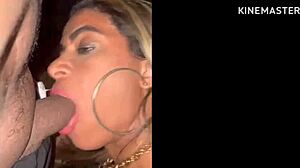 Wife in car wash cabin sucks multiple dicks in group orgy.