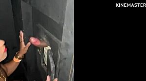 Wife in car wash cabin sucks multiple dicks in group orgy.