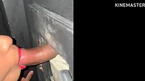 Wife in car wash cabin sucks multiple dicks in group orgy.