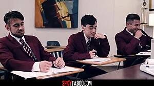 Uh, my busty teacher Dee Williams got gangbanged by students, crazy!