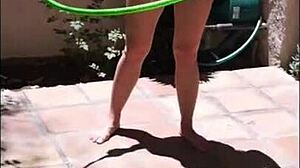 liz ashley's first nude shoot featuring her legs and natural tits