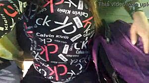 Stranger gropes big tits milf on bus leading to wild homemade sex adventure