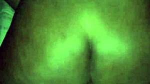 Filling the whore's ass with cum!