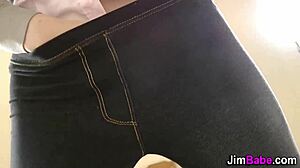 Young British Teen Receives A Milky Facial In Stockings