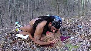 don whoe and nina rivera get steamy with blowjobs in forest adventure