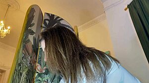 Petite Cheerleader's Tight Shaved Pussy at Fashion Shoot Turns Porn Casting