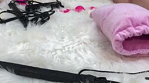 I Gave Her Amazing Body Oil Massage Then Fucked Her Pussy and Asshole with Glass Dildo So Hard She Loved It